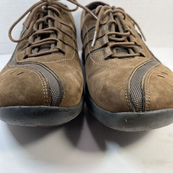 Clarks Wave Walk Shoes‎ Womens 9 M Wave Trek Low Sneakers 86509 Brown Leather - Picture 2 of 14